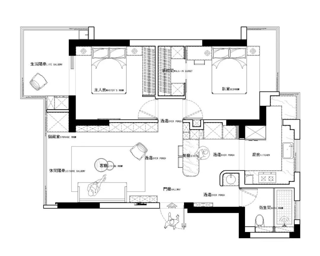 中西厨|客厅放弃电视,用一整面墙做收纳,快来跟这个神仙小户型学收纳!