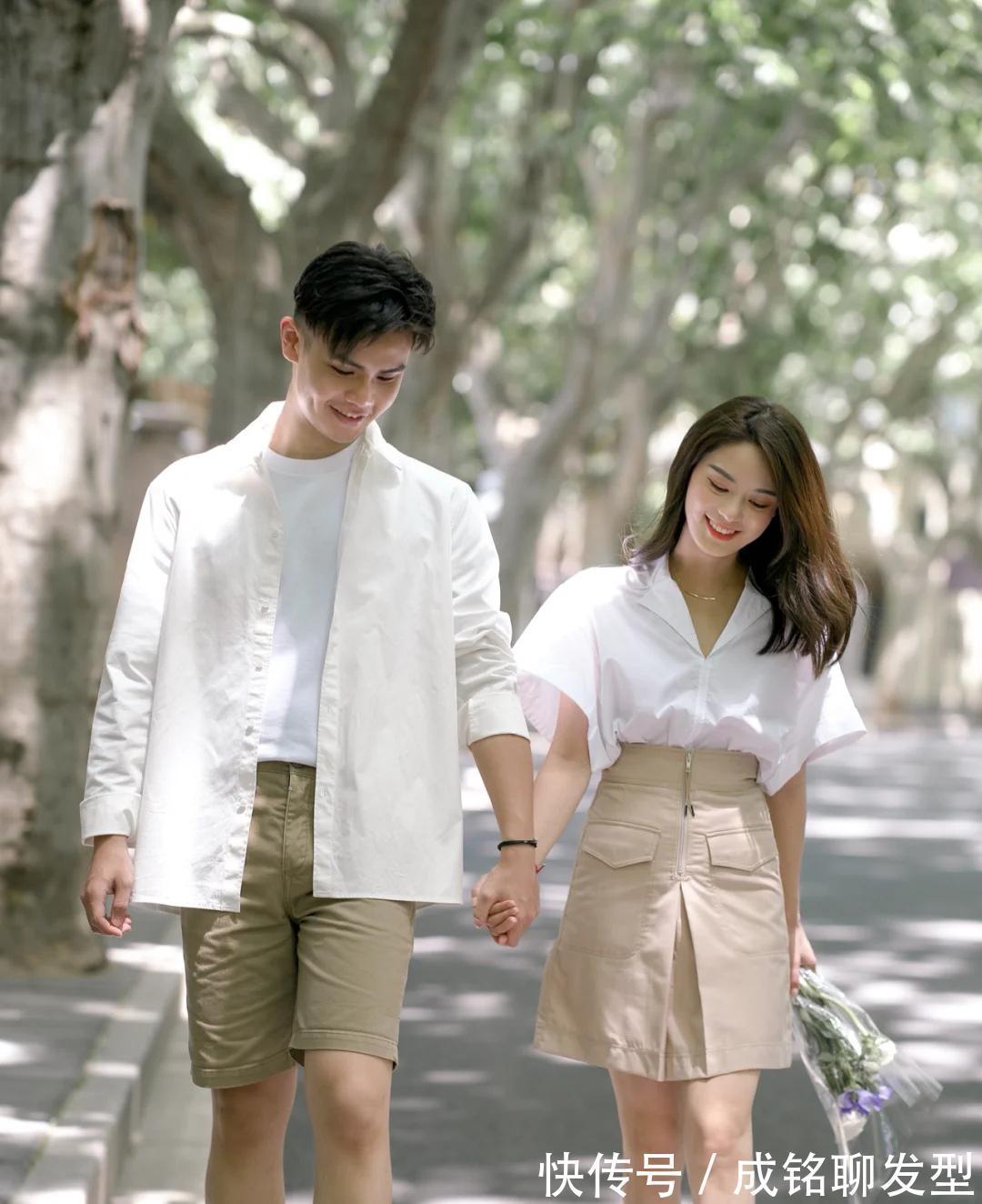 众不同感|情侣装怎么穿出与众不同感？10组小清新情侣搭配，简约时尚有新意