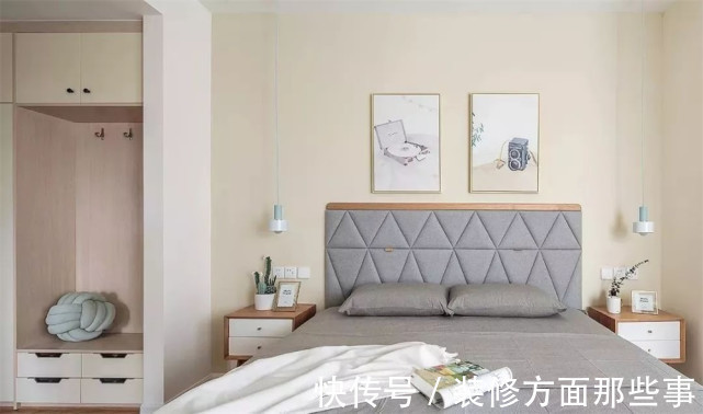 归属感|112平原木简约的柜体与软装搭配，让人很有归属感