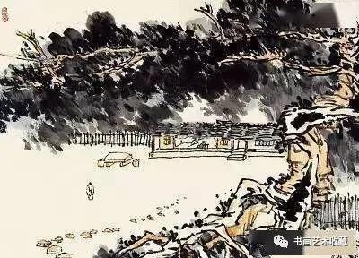  溪山烟雨|国画名家：潘天寿山水画50幅赏析