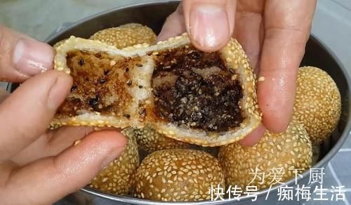 芝麻|麻团这做法才正确，掌握几个小技巧，个个空心不炸锅