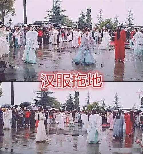 图四 都是汉服惹的祸,被勾住不算啥,看到图四笑崩了