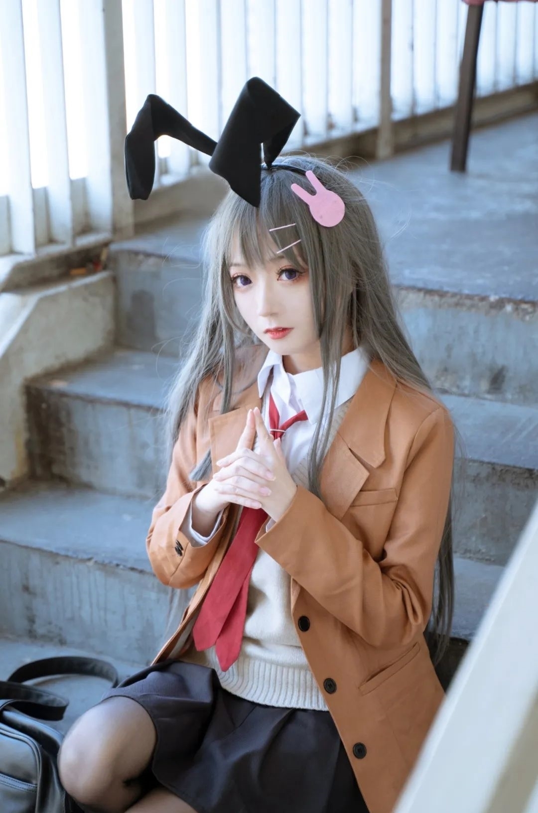 樱岛麻衣|cos:兔女郎学姐樱岛麻衣cos正@无筝