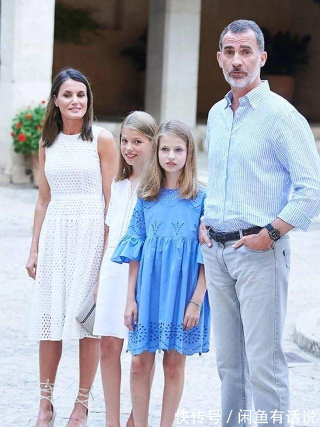 西班牙|西班牙公主真长高了好多,穿去年旧裙短了一截,气质都成熟不少