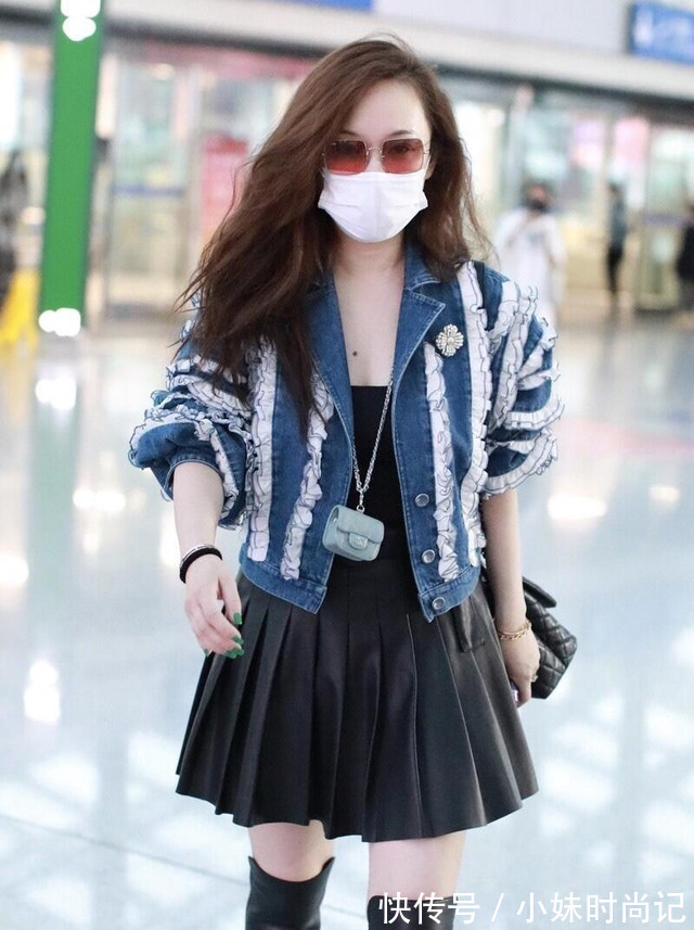 霍思燕换了风格像换了个人，穿牛仔衣配短裙，真不怕杜江认不出