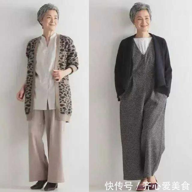 米色|60岁阿姨比三木妈妈还时髦，无龄感穿搭减龄又洋气，值得借鉴