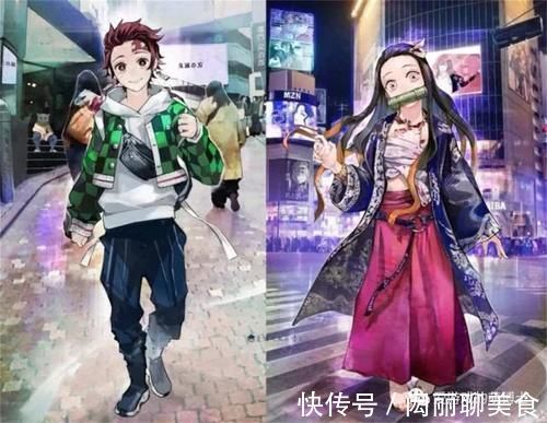 祢豆子|素描与彩稿共存,美术达人打造《鬼灭之刃》主题奇妙画作