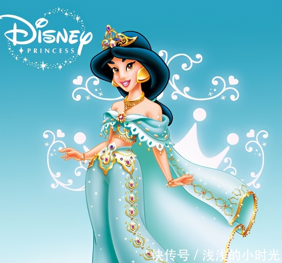 好似|给迪士尼公主穿上汉服,贝儿有皇后娘娘的气质,茉莉公主好似不食人间香火