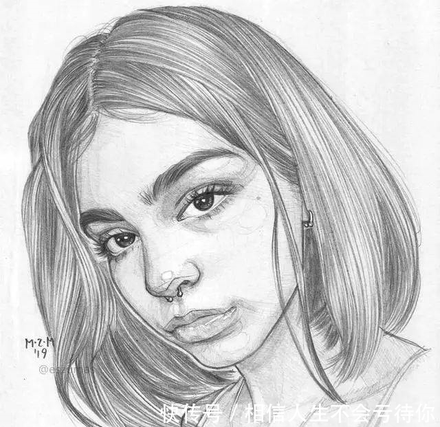 简洁的少女速写,灵动的美!