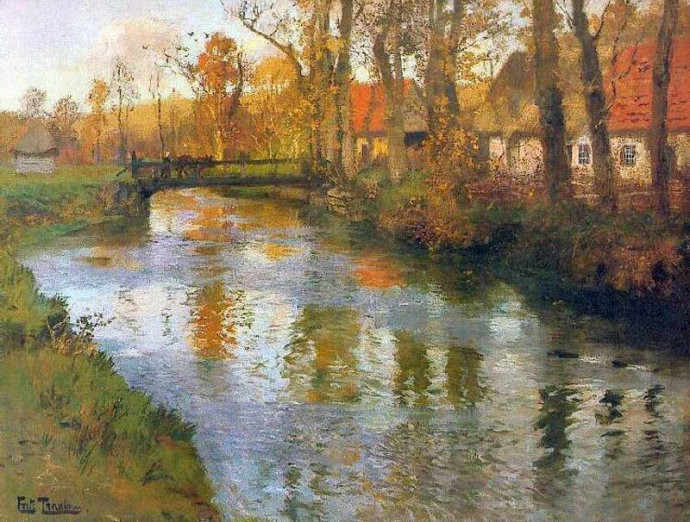 冬宫博物馆$挪威画家弗雷德里克·索洛的风景油画欣赏