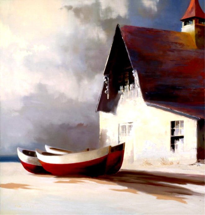 英伦风光@明快自然的英伦风光：画家保罗·斯通的绘画作品欣赏