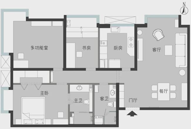 工业风|工业风复古风现代风混合在一起的103㎡三居，有自己独特味道的家