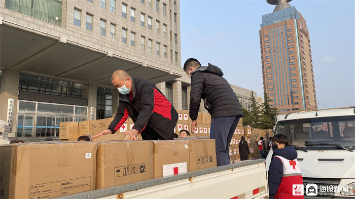 东营市红十字会|价值390余万元！东营市红十字会举行益生堂药业连锁有限公司防疫物资捐赠仪式