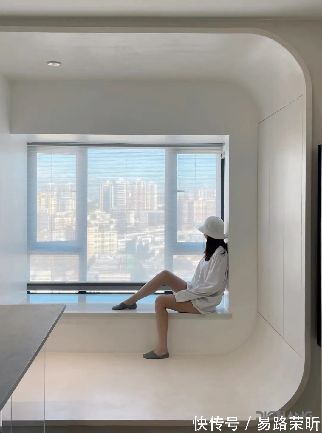 干湿分区|118㎡现代简约风三居,月球元素的运用、太空舱书房的设计,有趣