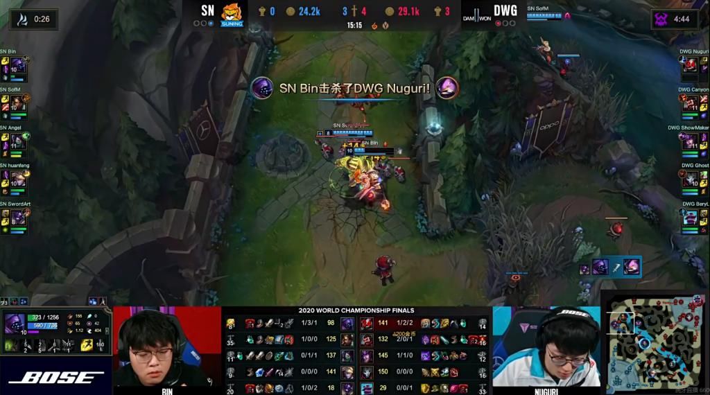 精彩|LOL:黑天使阿卡丽精彩操作打出翻盘点,焕烽E脸失误DWG拿下赛点