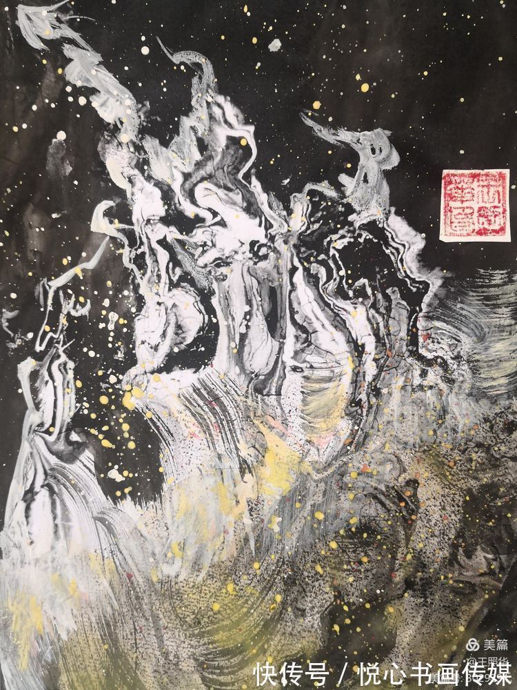 王照华@中国鹰王胡杨大师王照华鬼斧神工画胡杨《秘境》