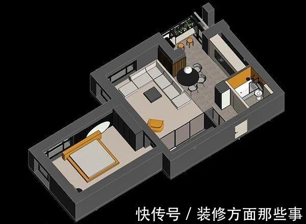 活泼感|75平现代风二居室,给生活加激情的、仪式感的和活泼感