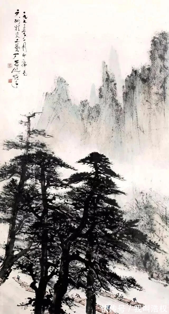 岭南派#三个特点|黎雄才山水画精选