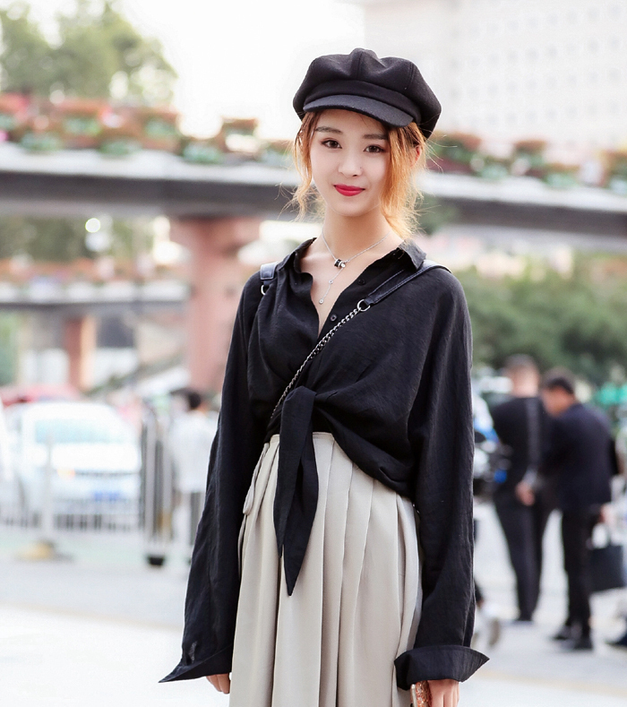 黑白|经典黑白搭配的小姐姐,气质温婉,尽显女性时尚之美