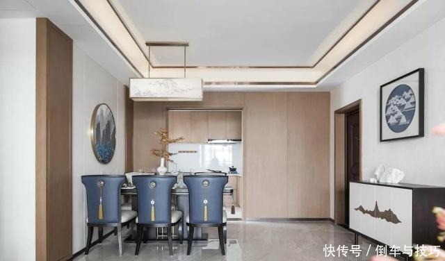 新中式|130平现代中式风格，烟灰蓝的中国风，比新中式更清爽明亮！