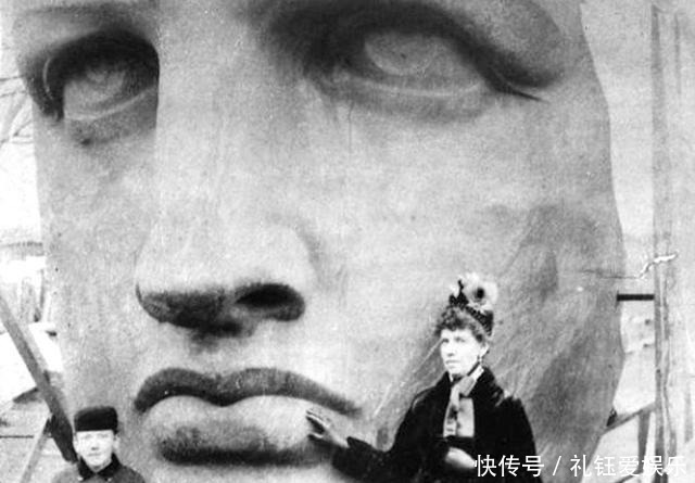中年|时光老照片，象征着美国自由的自由女神像建造全过程