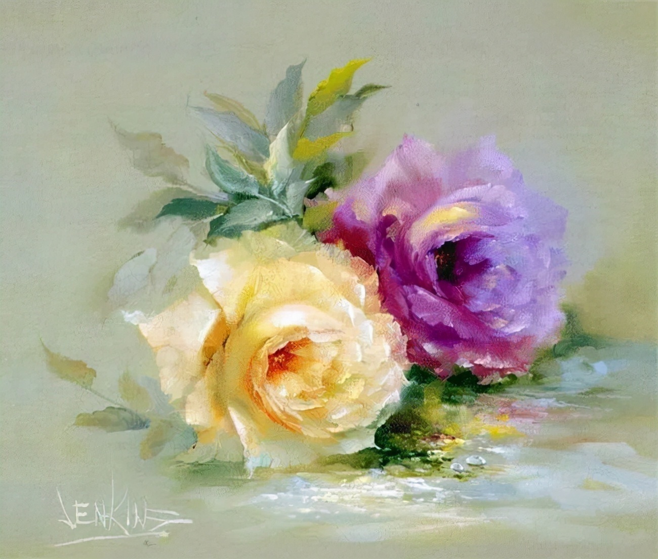 加里$这对老夫妇教授绘画40多年,画的花也太漂亮了!