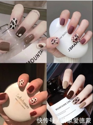 秋冬美甲大全!豹纹款精致有情调,红色过年涂正应景!