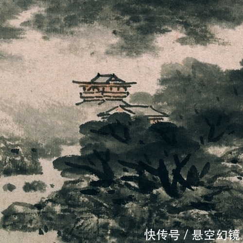 画家@米点皴范画,蓝瑛绘《青山雨霁》