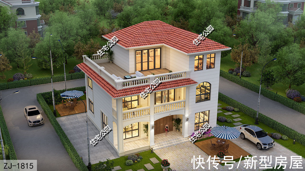 建筑面积|四套带堂屋的别墅推荐,最低30万就能建!来看看你喜欢哪套?