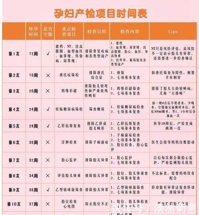 怀孕12周|孕期280天产检要点:时间、项目、注意事项,收藏这篇就够用了