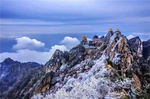 老君山|美炸了! 仿若天上宫阙, 雪后老君山雾凇云海, 琼楼玉宇美成仙境