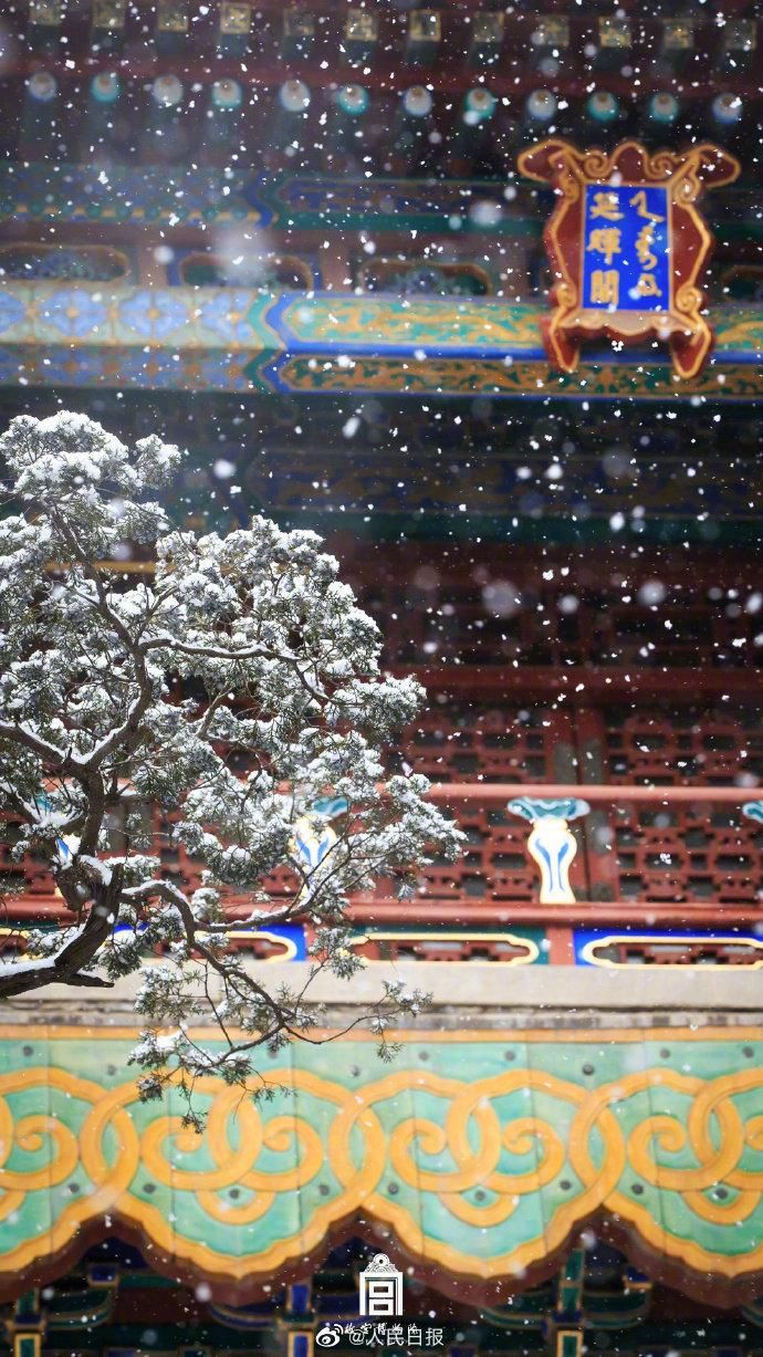 故宫|与冰雪共舞！故宫雪景图来了