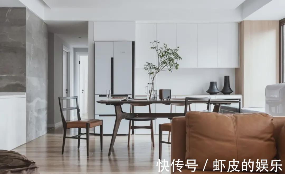 厨房|客厅做交互式设计确实很不错，空间通透，布局灵动，非常实用