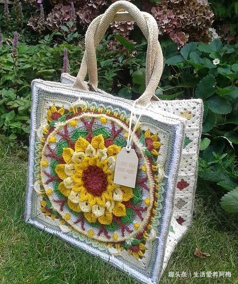 毛线钩针编织向日葵合集，DIY手工编织附图解教程