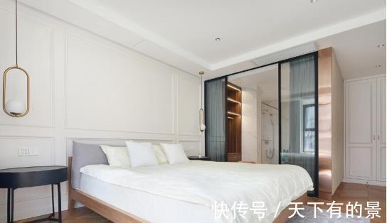 住宅|115㎡美式轻奢住宅,沉稳华丽大气,还有这么大的衣帽间!