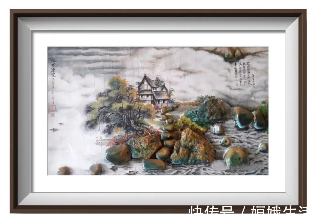 石墨画！翰墨飘香展风采——马德松奇石墨画作品欣赏