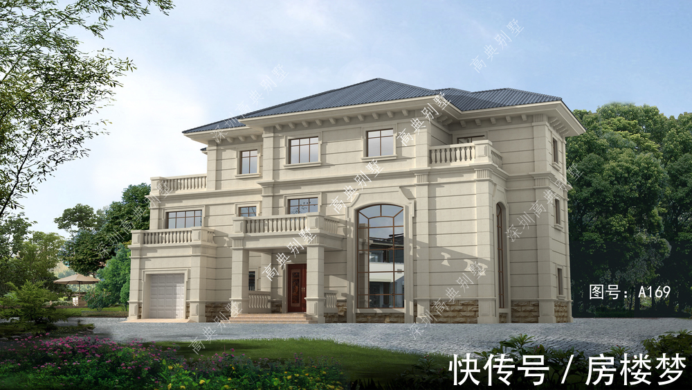 欧式|这款欧式农村别墅，外观真是越看越喜欢，越看越想看。