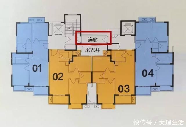 连廊房|南北通透买的倒是好户型，整个楼层一看：买到连廊房，采光太差！