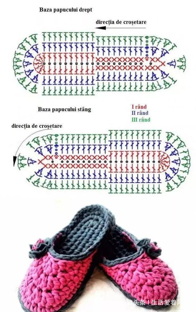 拖鞋&家里有织女，拖鞋不用买，布条钩一双好看又好穿！手工编织附教程