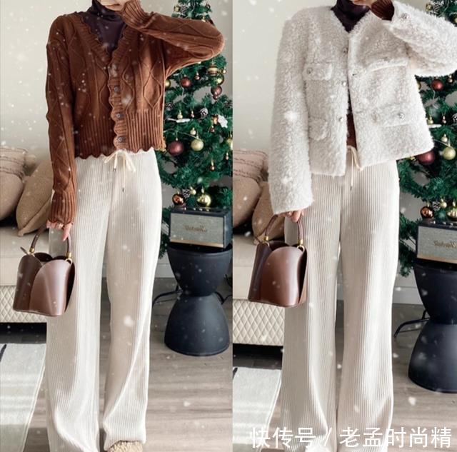 视觉效果|会穿衣服的女人就是有气质!这些大衣、羽绒服搭配,不显胖