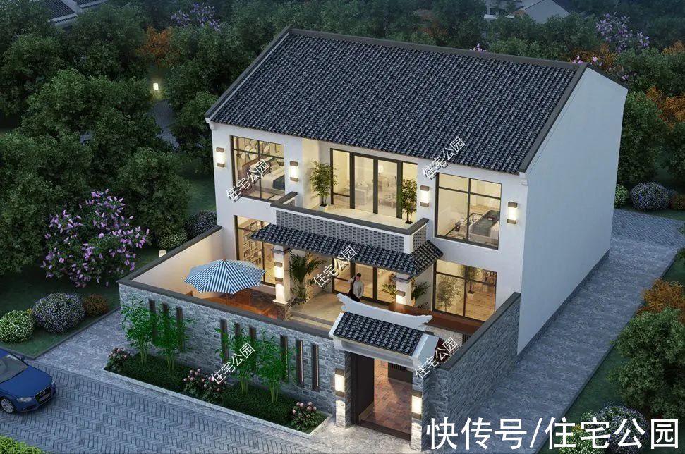 砖混|精选15套中式大宅，农村就该建这样的房子，太美了