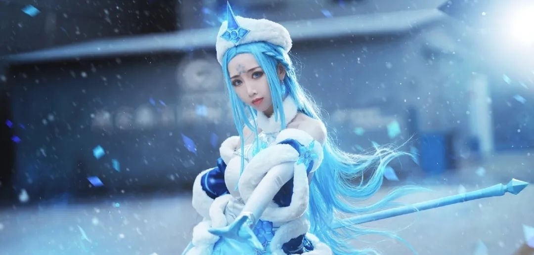 王昭君|cos：王者荣耀冰雪女王王昭君cos正片@仙儿