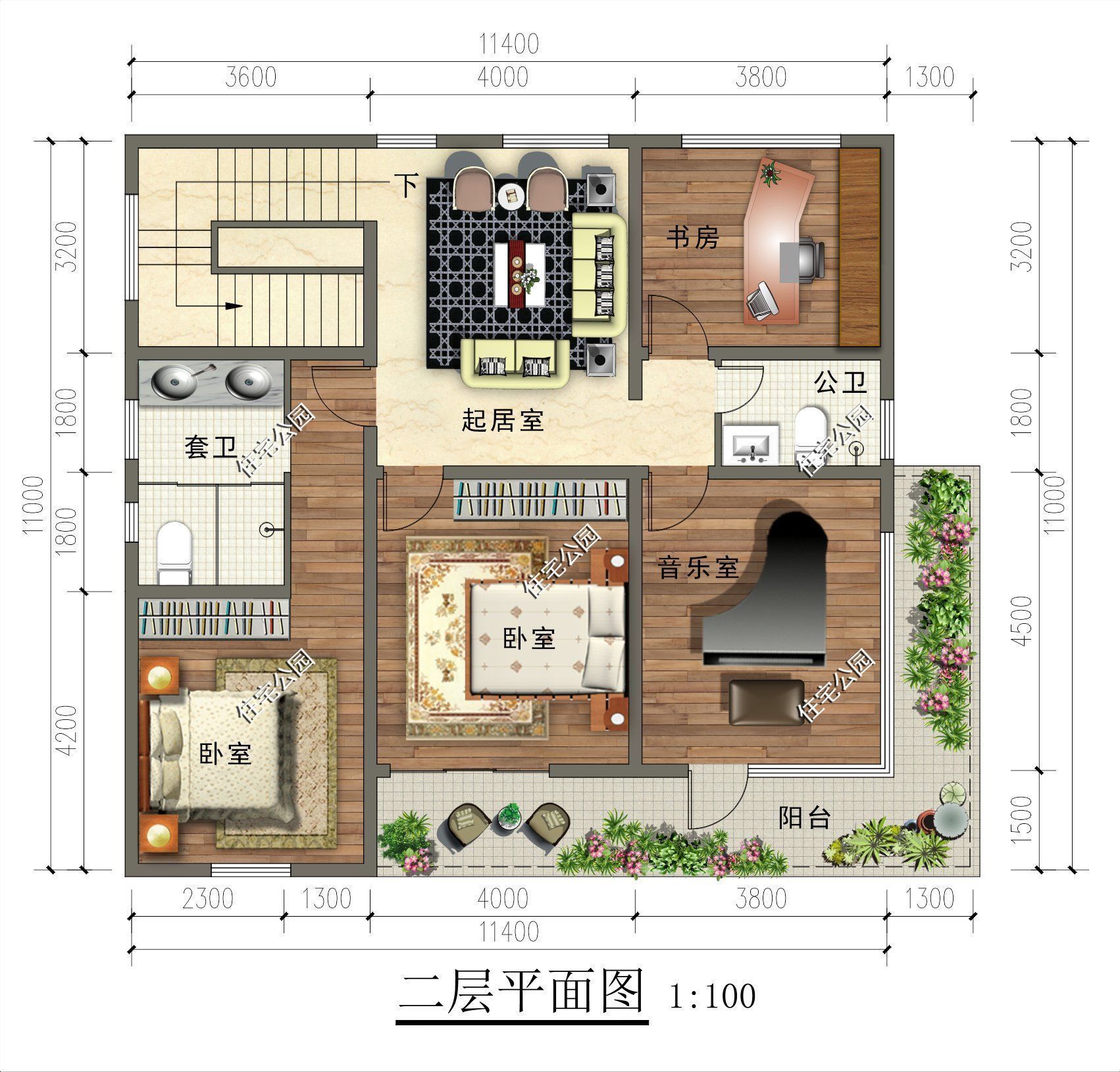 农家生活|11×11米三层现代别墅，方方正正的农村房，人人都爱