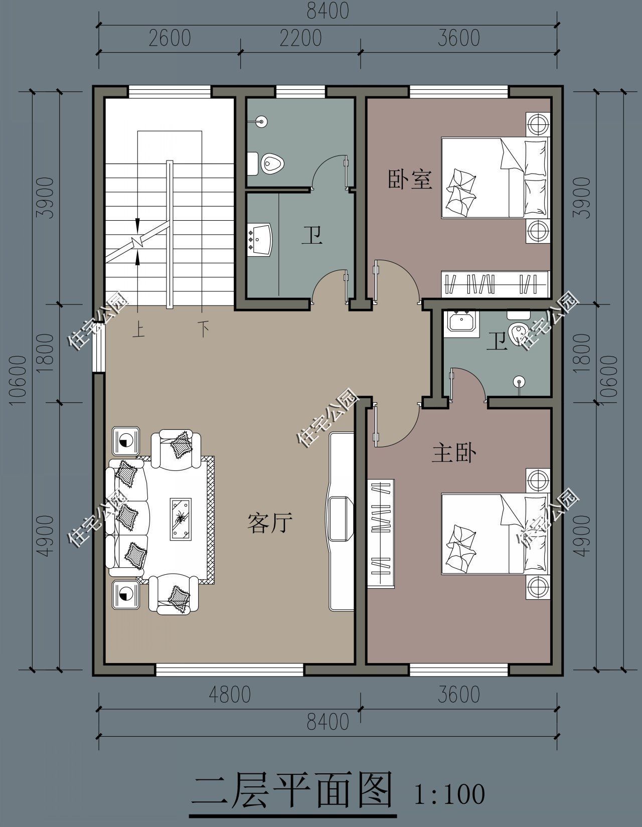 修建|精选10套三层户型图纸,占地面积均不足百平,尤其适合新农村修建
