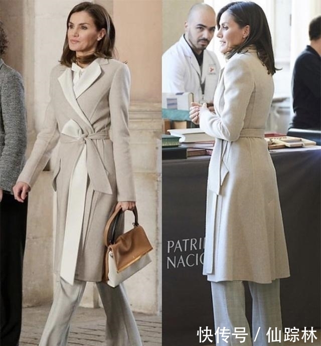 大衣|西班牙王后四穿同件大衣,每次都能穿出不同效果,一衣多穿就学她