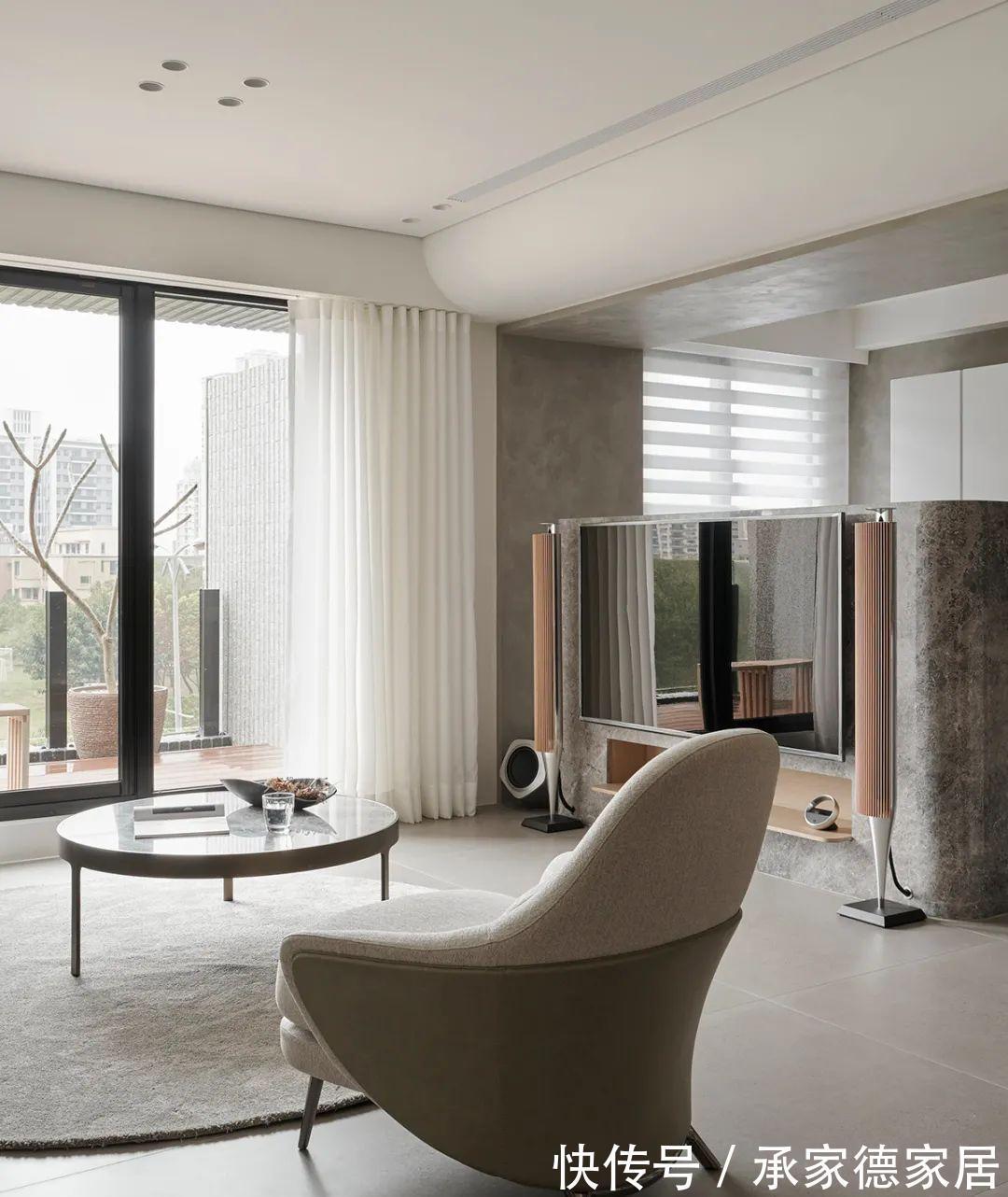 三居室|86㎡三居室装修,开放式书房、多功能电视墙,精致有格调!