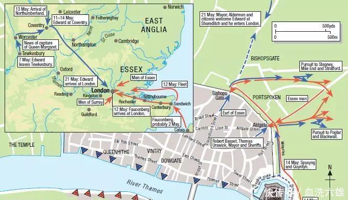 胜利|图克斯伯里之战 约克白玫瑰家族的最后胜利!