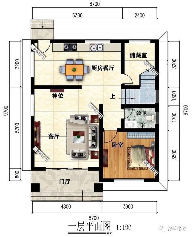 面宽|老家只能批地百来平米,选一款好看又易建的小户型,讨全家人欢心