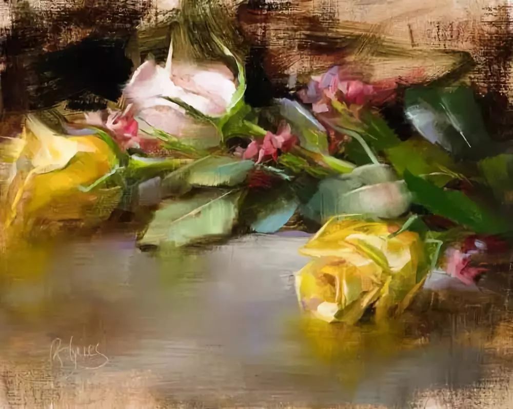 布莱斯@艺术家布莱斯油画里的色彩情感,表现在每一笔的展现