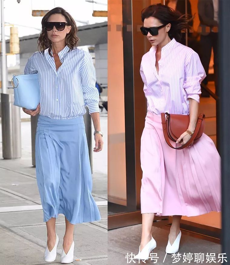 百褶裙|穿来穿去,还是衬衫+裙子最百搭时髦,一年四季都能让你美上天